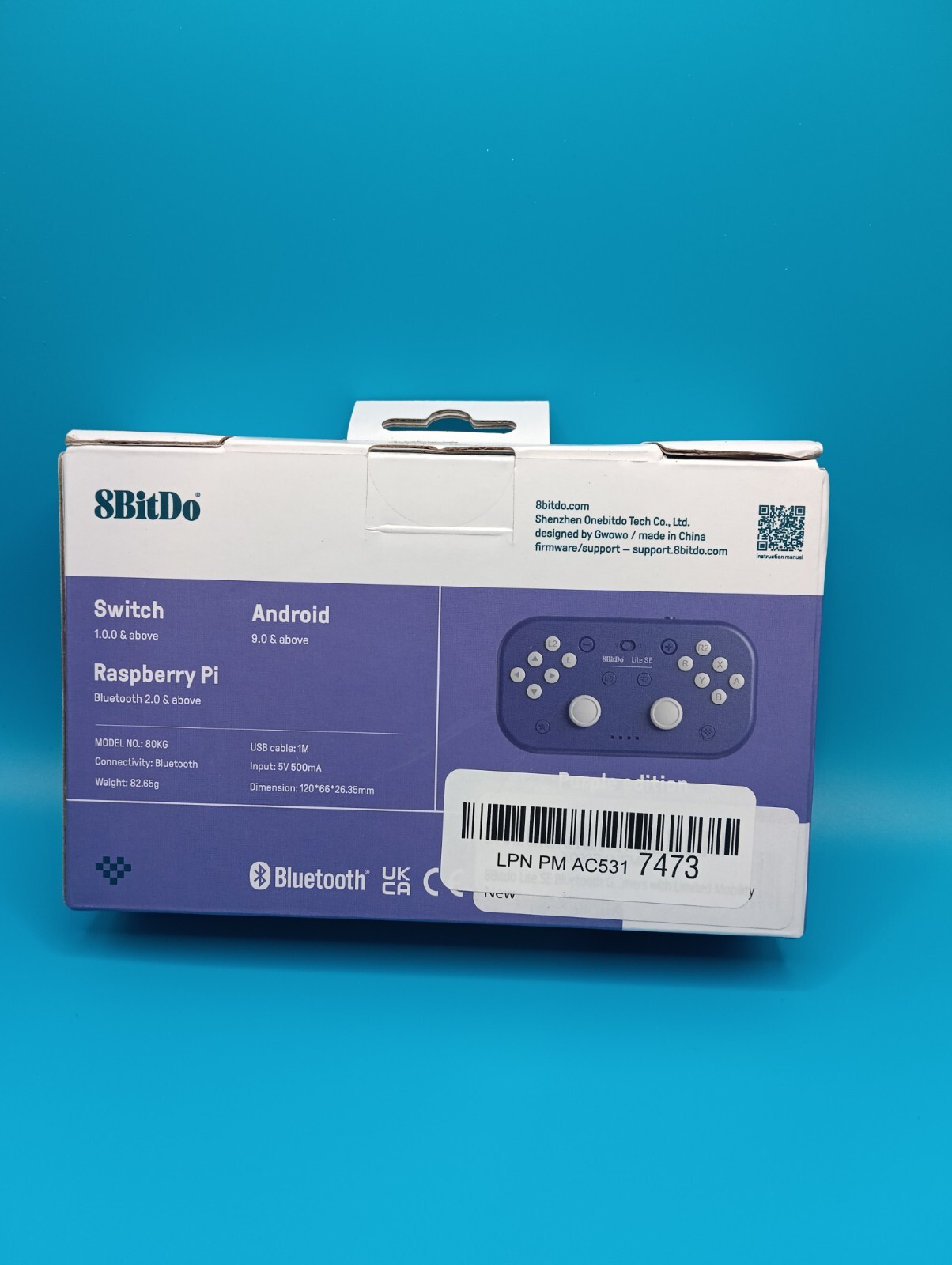 8BITDO LITE SE BLUETOOTH GAMEPAD [PURPLE]