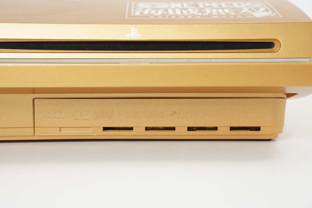 PS3 Playstation3 ONE PIECE GOLD Console CECH-3000B 320GB Tested System 35