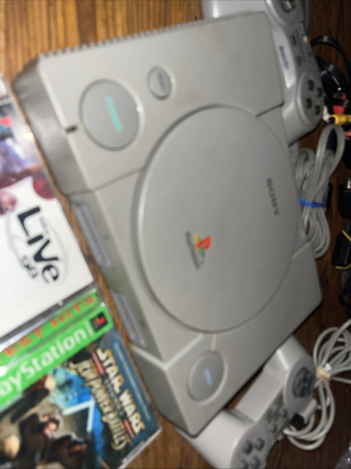 Sony PlayStation 1 PS1 Gray Console SCPH-9001 Bundle TESTED WORKING