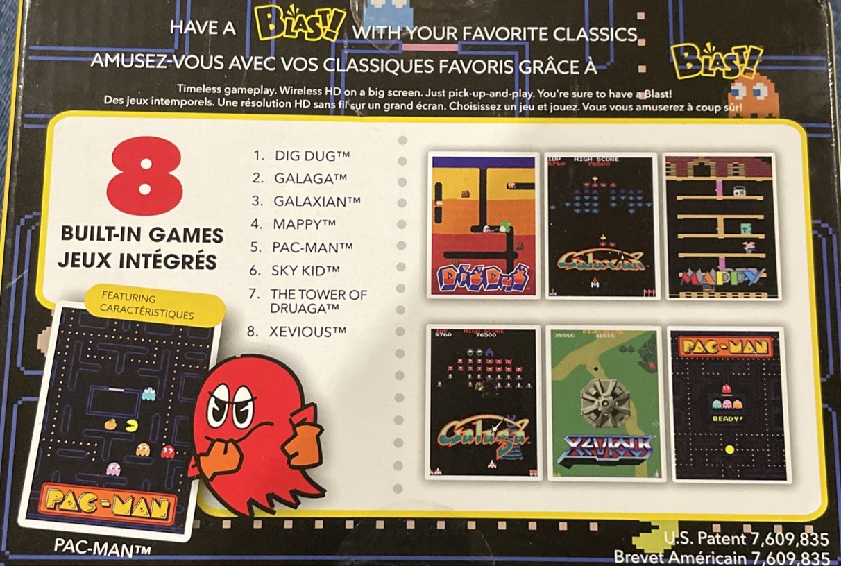 Bandai Namco Flashback Blast Pac-Man w/ 8 Built-in Games – New