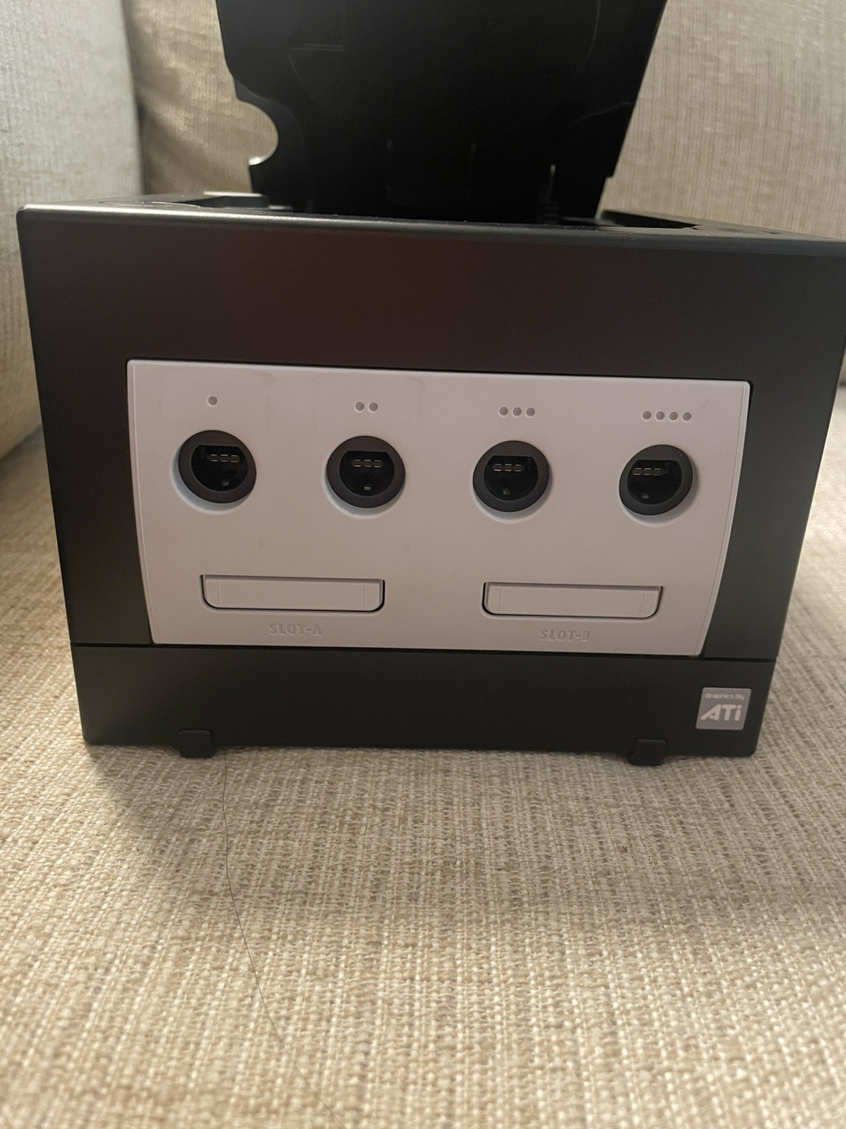Nintendo GameCube Console Black Tested With Travel Bag and Starfox Adventures