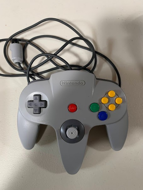 Nintendo N64 Console Bundle Gray and Blue Controllers & Cables Tested and Works