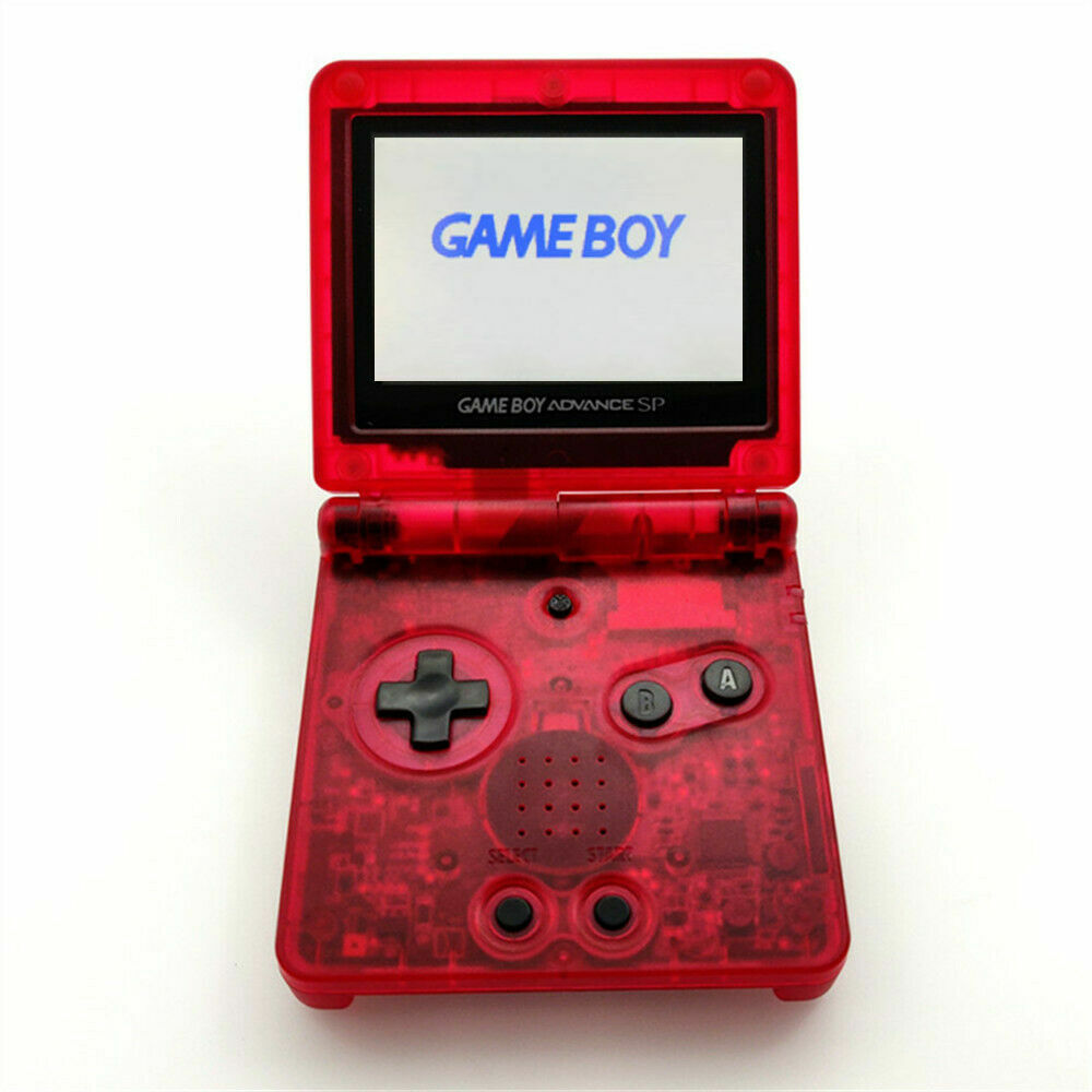 Nintendo Game Boy Advance GBA SP Clear Red System AGS 101 Brighter NEW