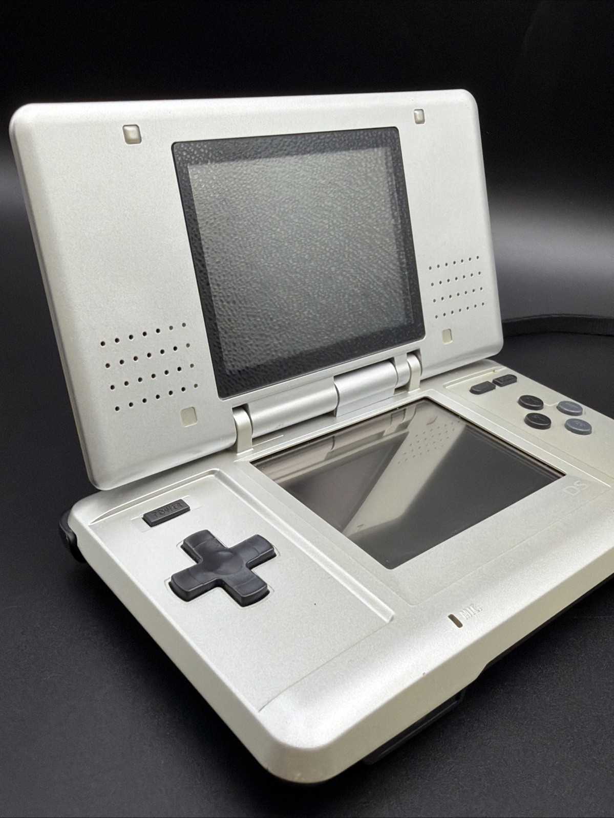 Original Silver Nintendo DS Console w/ charger GBA compatible Tested Working