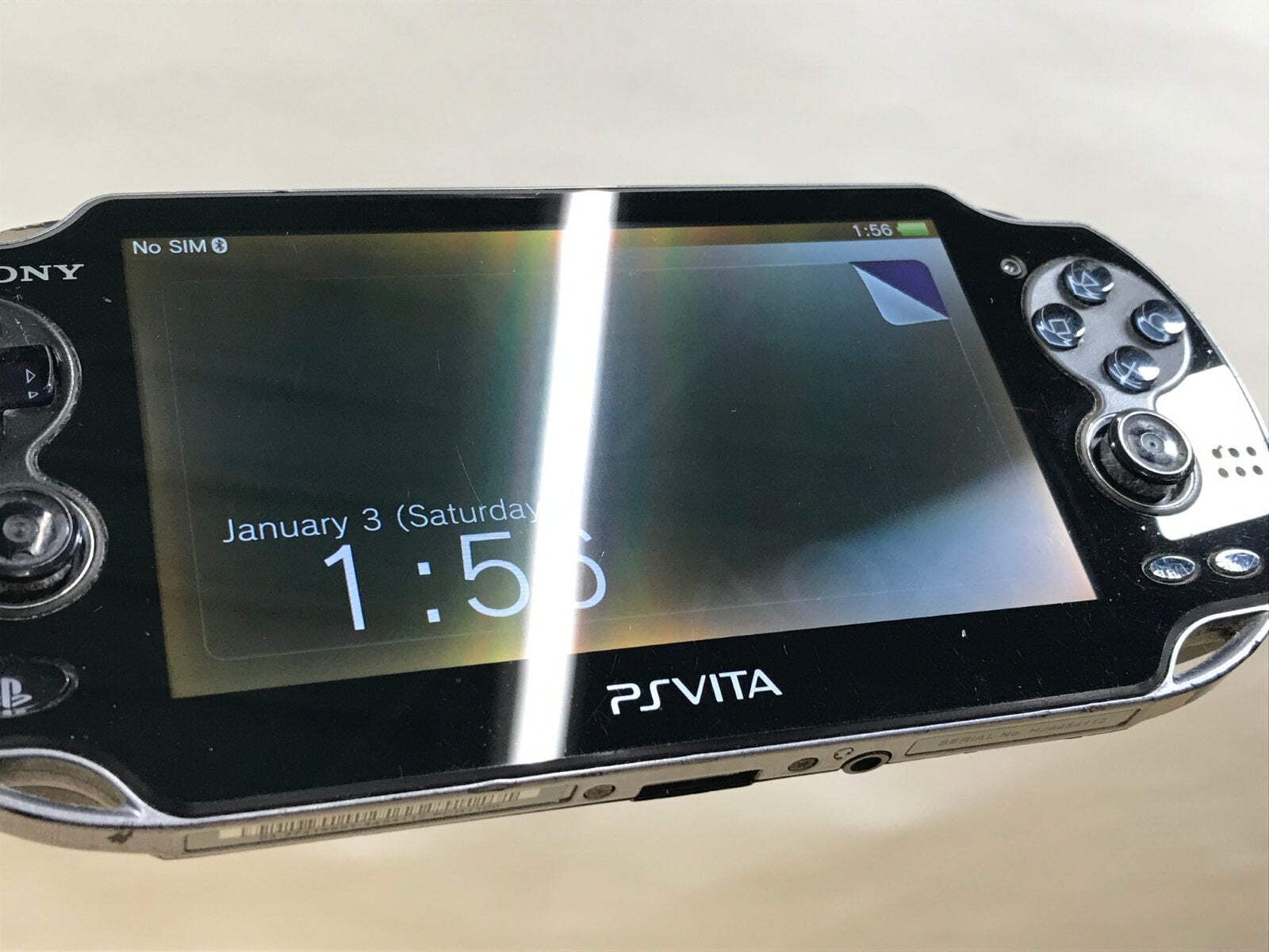 PS Vita PCH-1000 CRYSTAL BLACK Console Japan – With Defects GE1737