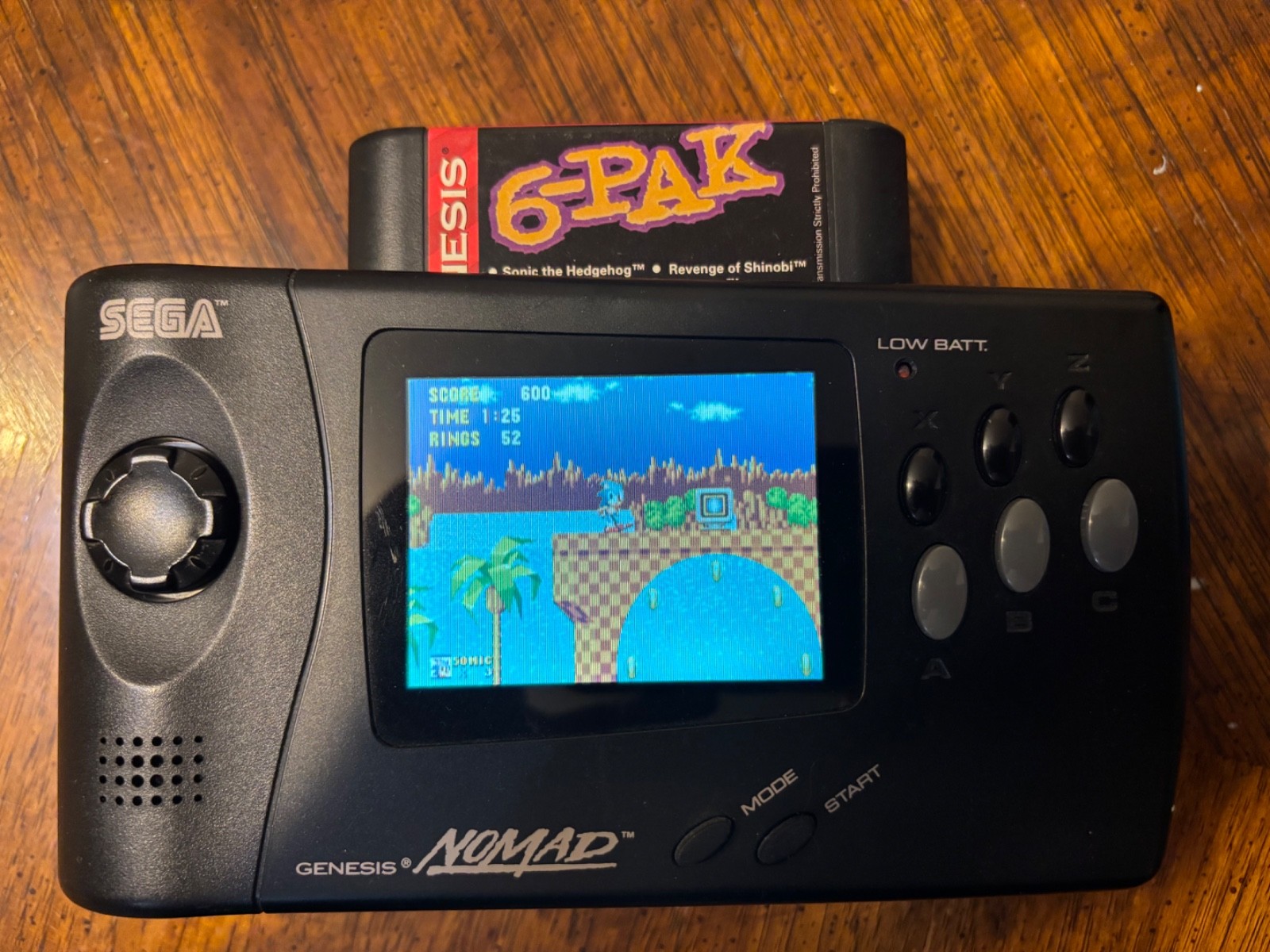 Sega Genesis Nomad Handheld Console With Battery Pack No Charger