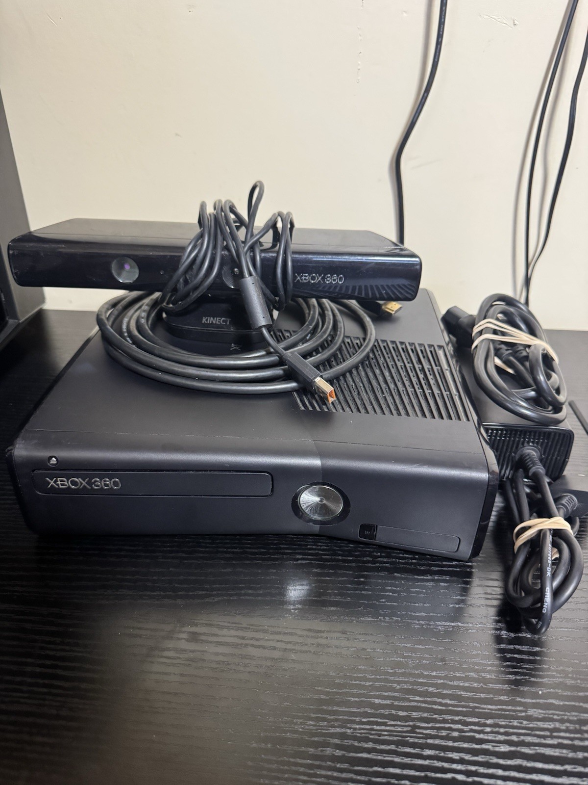Xbox 360 (Model 1439) Console With Power Cord & HDMI Plus Kinect-No Controller