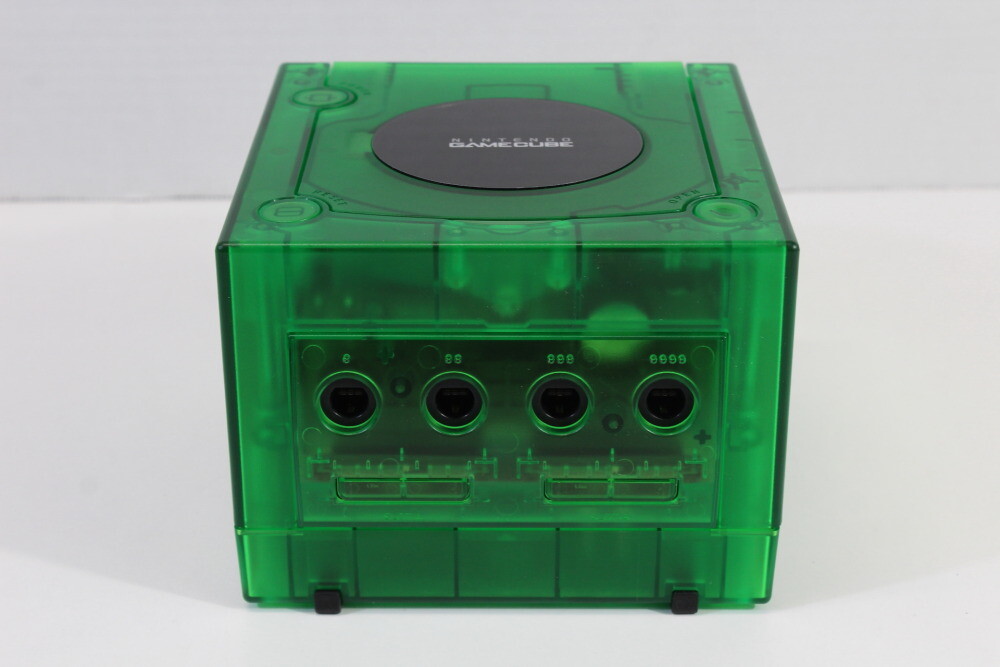 Nintendo Gamecube Console Clear Transparent Dark Green & AC AV NTSC-U/C DOL-001