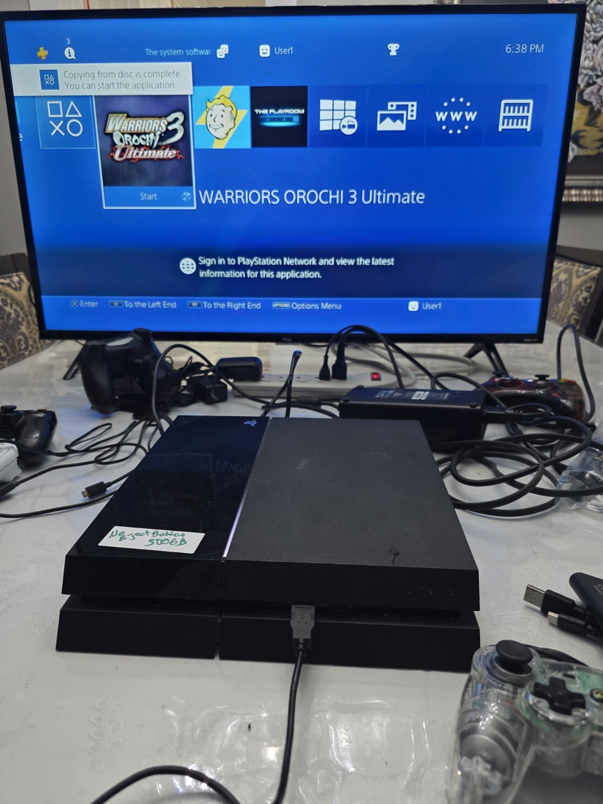 Sony PlayStation 4 PS4 Console 500GB Console Only Tested CUH-1215A READ Working