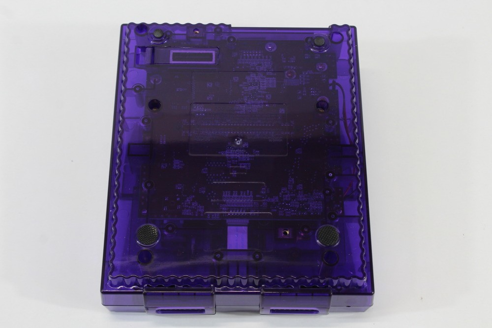 Super Nintendo Clear Purple Console SNES SFC Converted AC S-Video HDMI Adapter 2