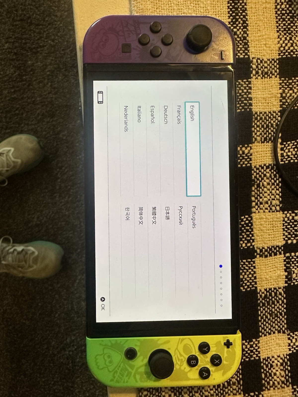 Nintendo Switch OLED Splatoon 3 Edition Used w/ Accessories