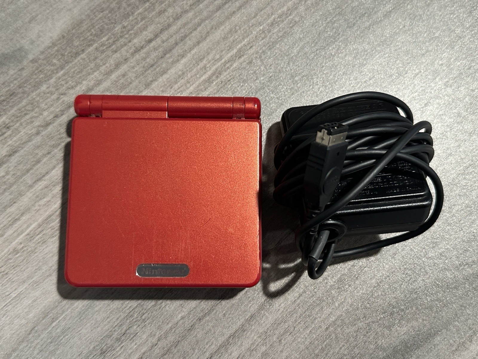 Nintendo Game Boy Advance SP Handheld Video Game Console – Flame Red AGS-001