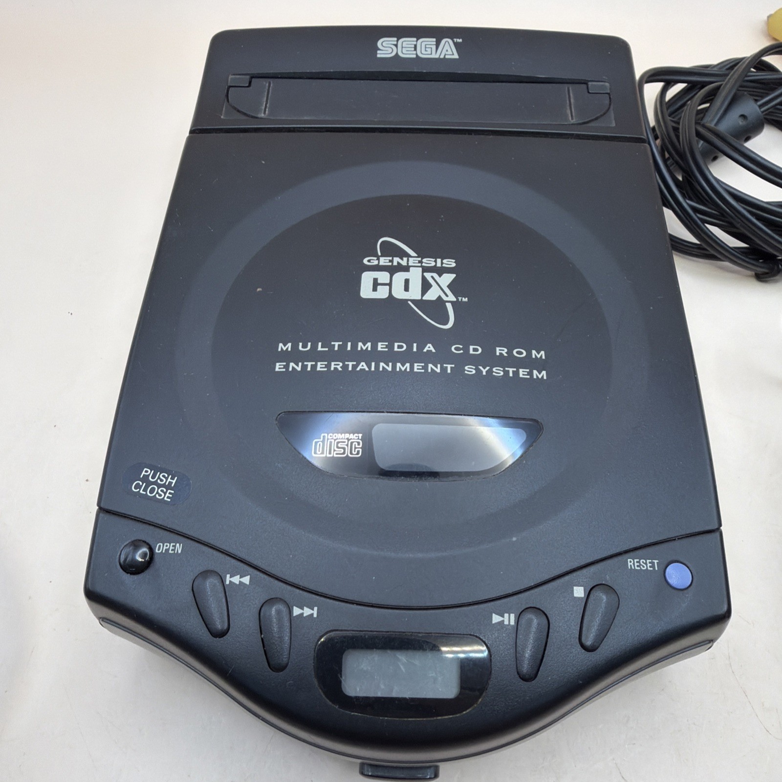 Sega Genesis CDX Black Console MK-4121 + Cables TESTED + WORKING