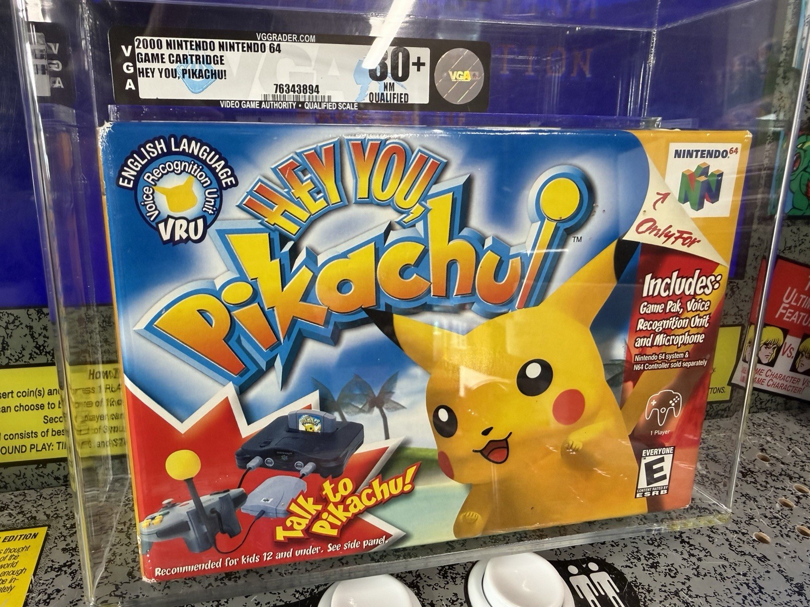 2000 Nintendo N64 Hey You, Pikachu Pokemon Complete CIB Graded VGA 80+ Qualified