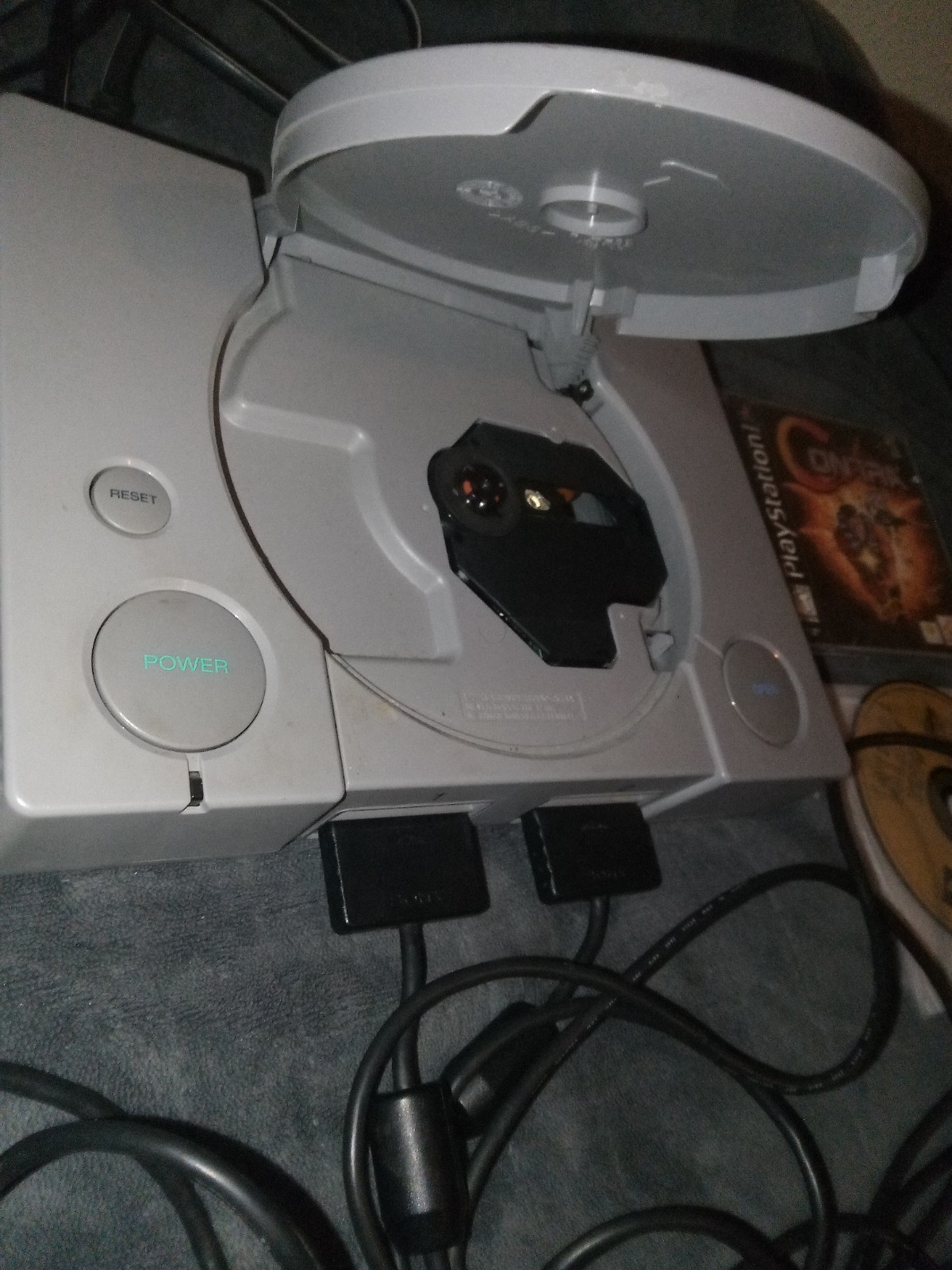 Sony PlayStation 1-Game Console-Two Controllers-2 Games Included