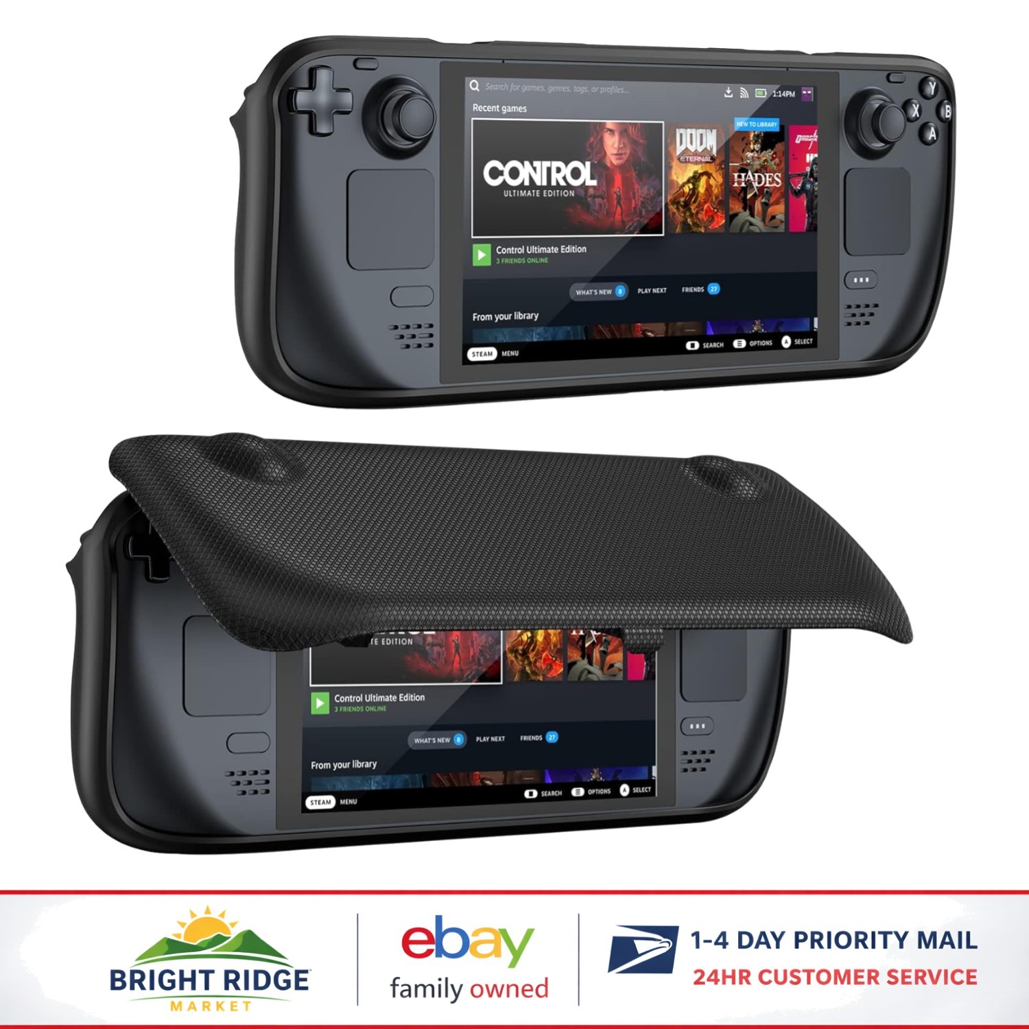Magnetic Detachable Flip Case for Steam Deck 2023/2021 – Waterproof Protection