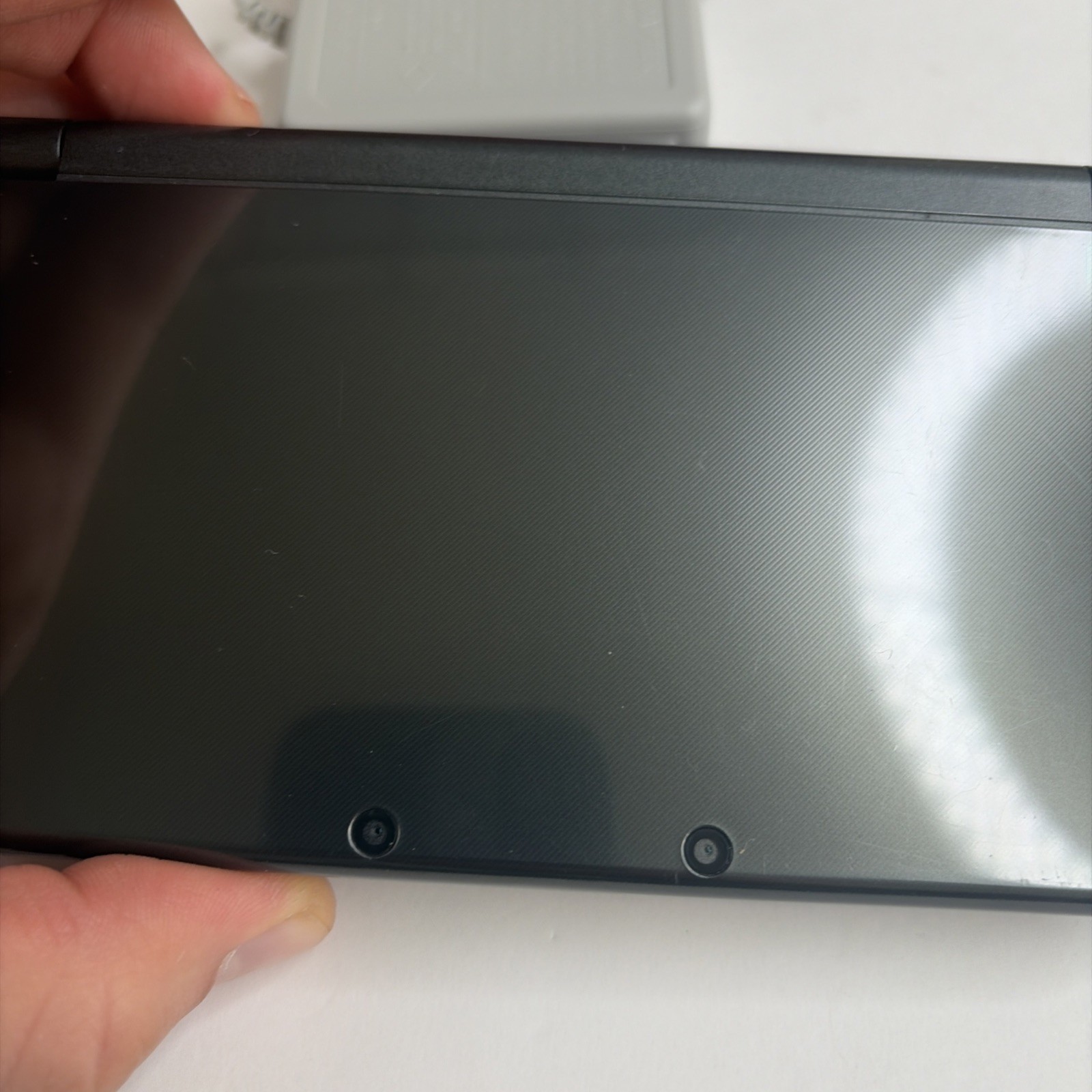 NICE! New Nintendo 3DS XL Gray Black Console Top IPS Charger Stylus US Version