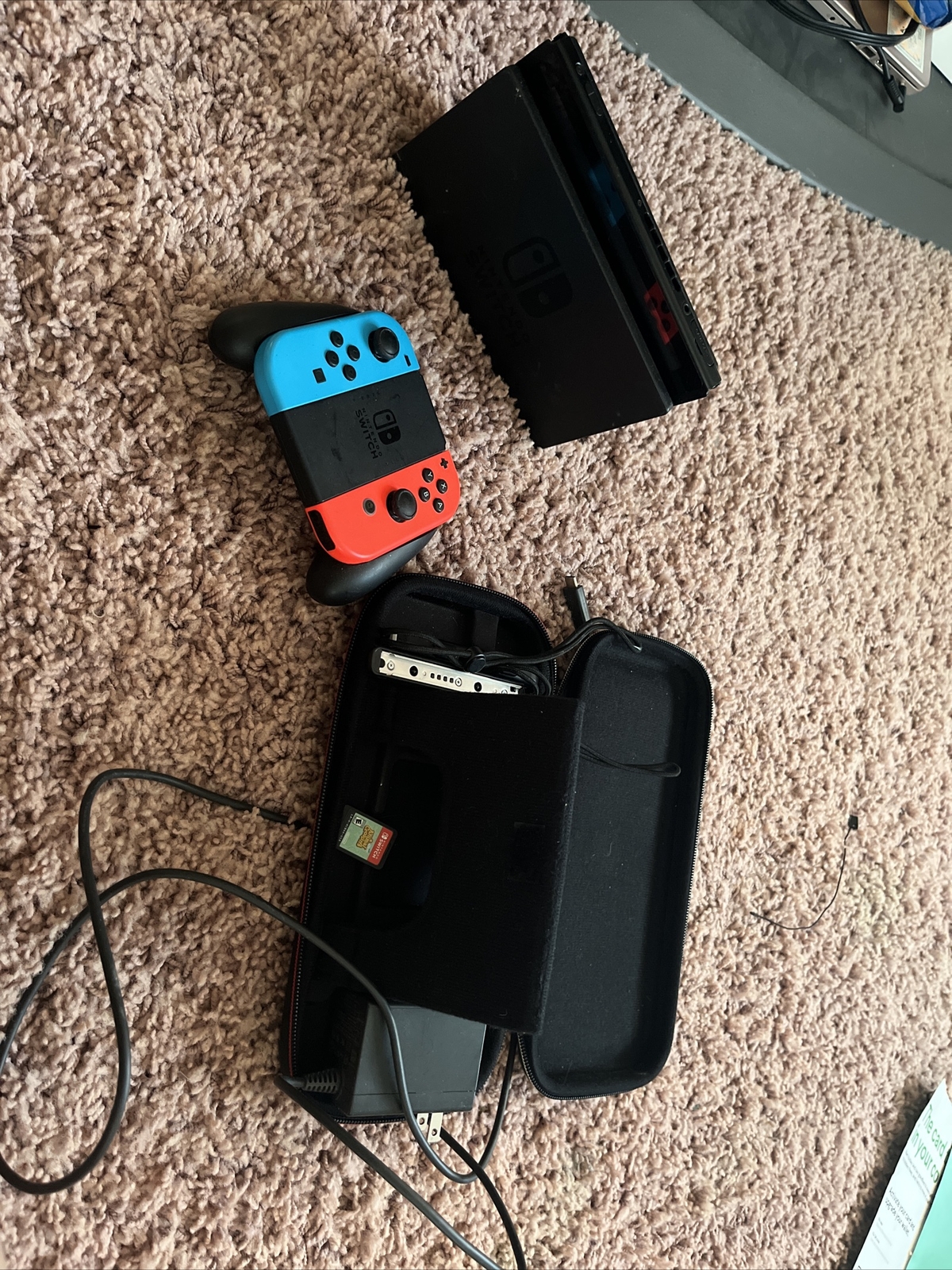 Nintendo Switch HAC-001(-01) Handheld Console – 32GB – Neon Blue/Red Joy-Con…