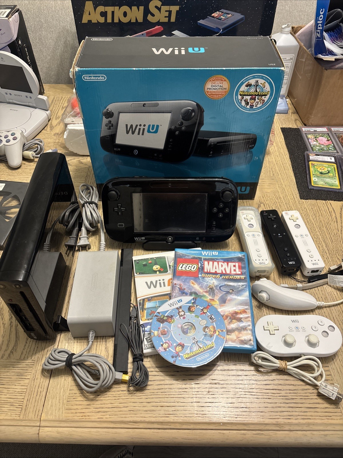 Nintendo Wii U Land Deluxe Set Bundle Black 32GB + Games Console Bundle