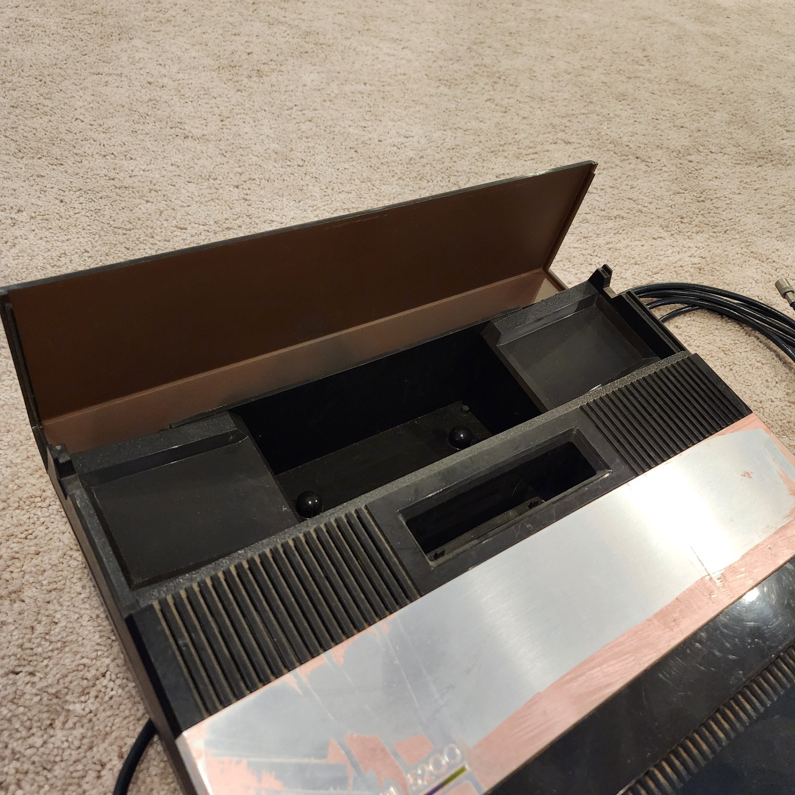 Atari 5200 Game Console w/2 Controllers Switchbox & Power – Tested & Working