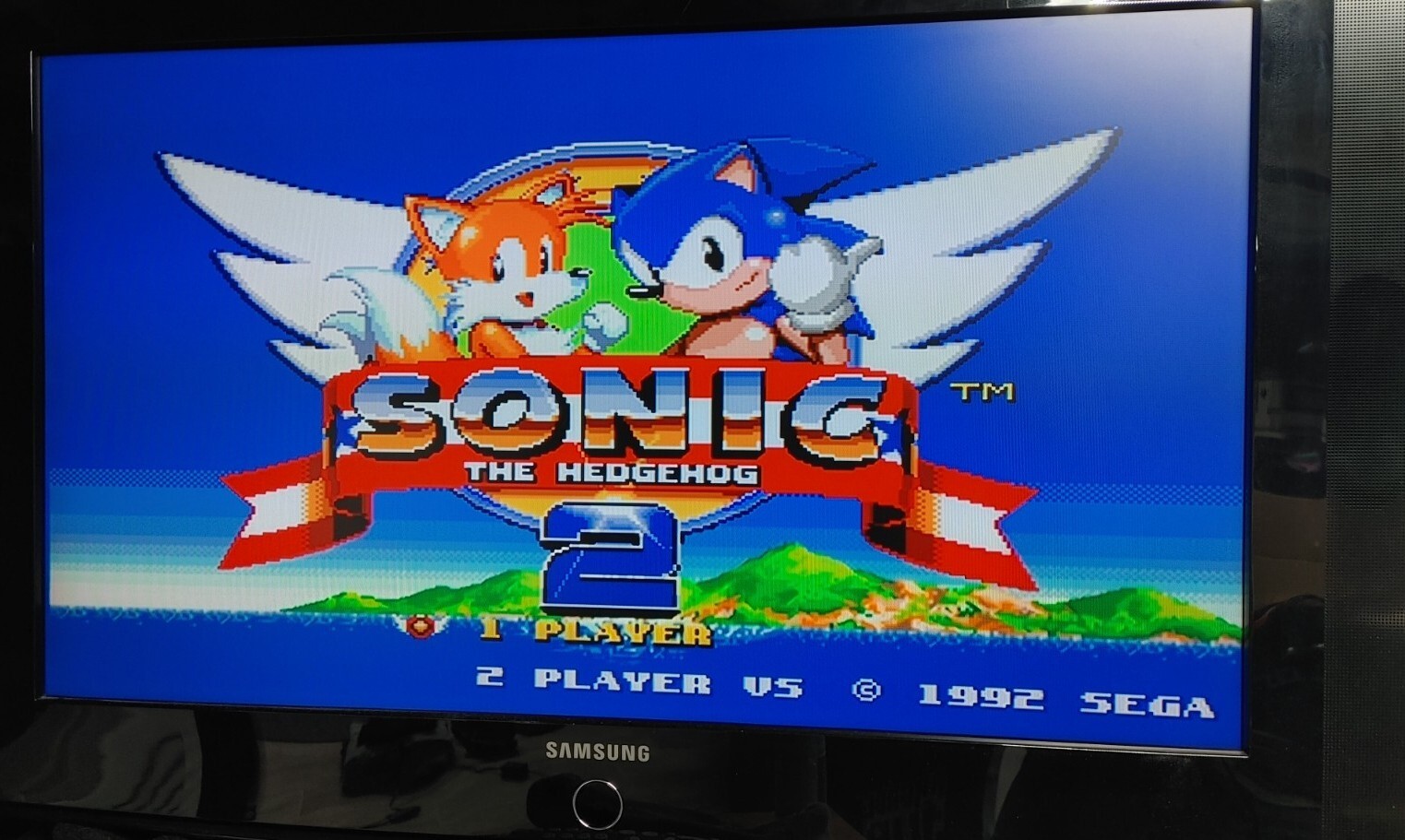 Sega Genesis Model 2 3bp Triple Bypass Mod Full Recap Blue LED Console Only VA3