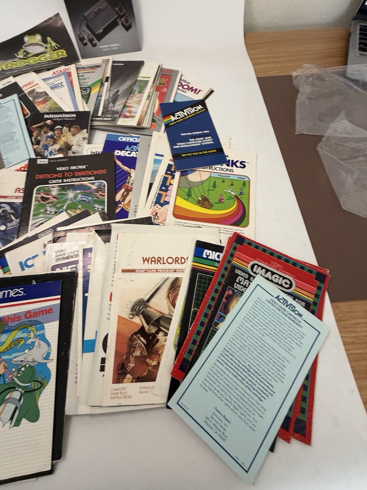 Tested Atari 2600 Video Game Console Lot With 90+ Games MANUALS and extras