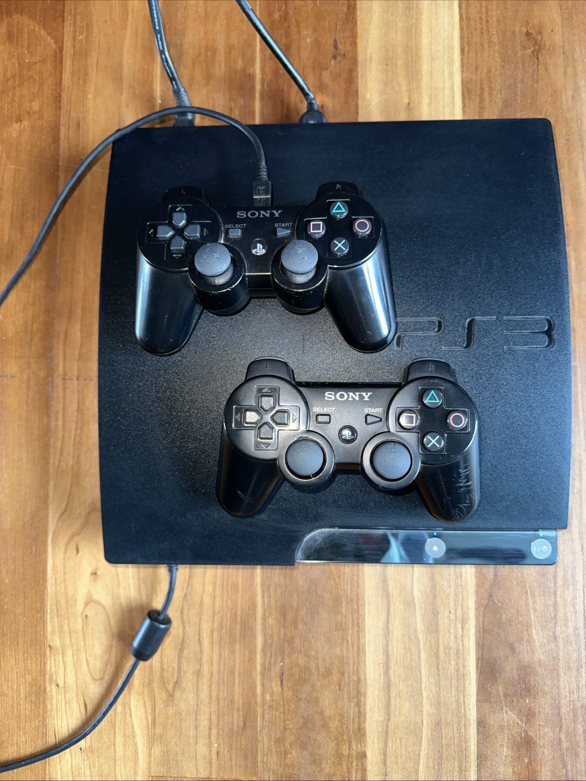 Sony PlayStation 3 PS3 2001A Console W/2 Controllers Cords Tested