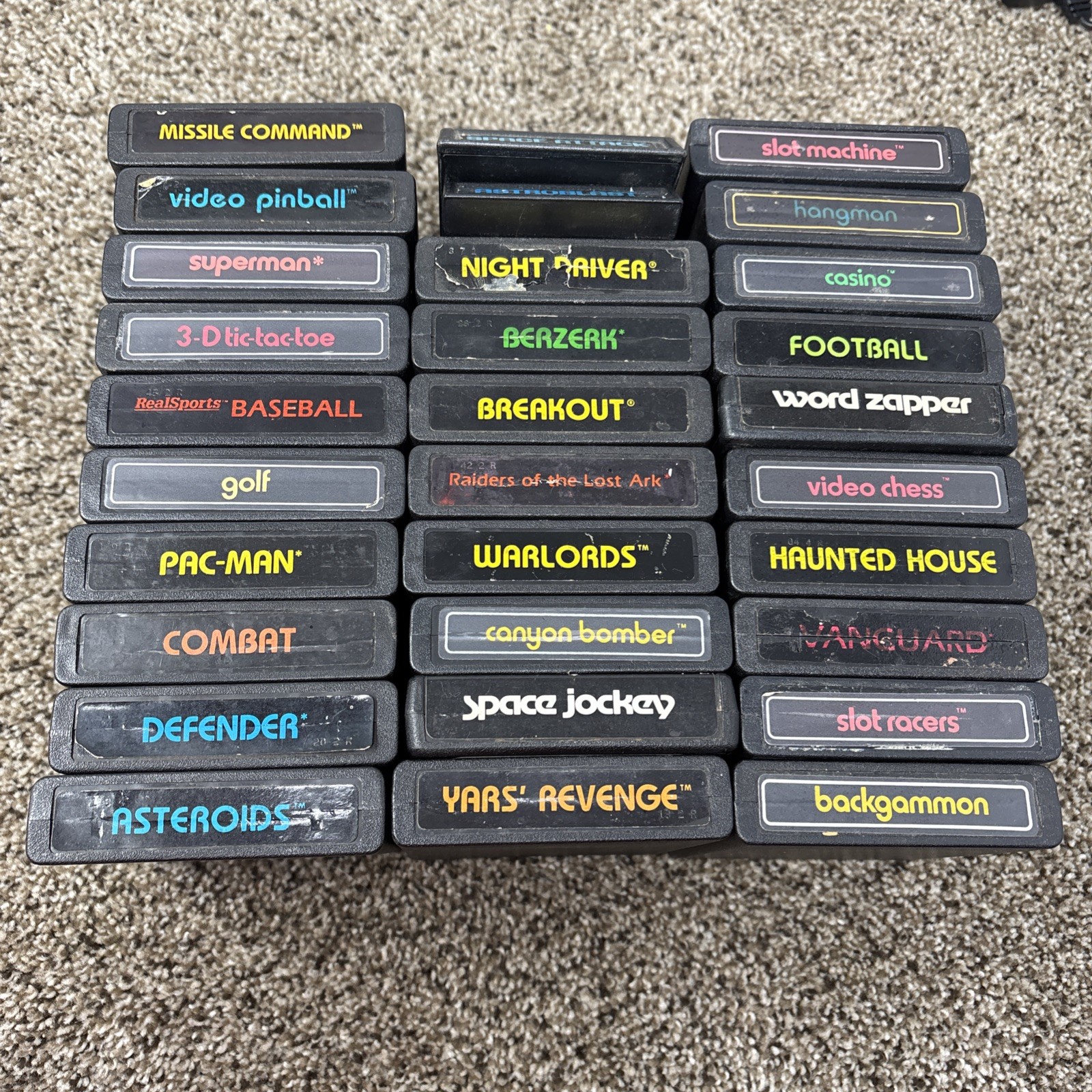 Atari 2600 System Bundle with Console, 30 Games, Joystick, Paddles, and More LOT