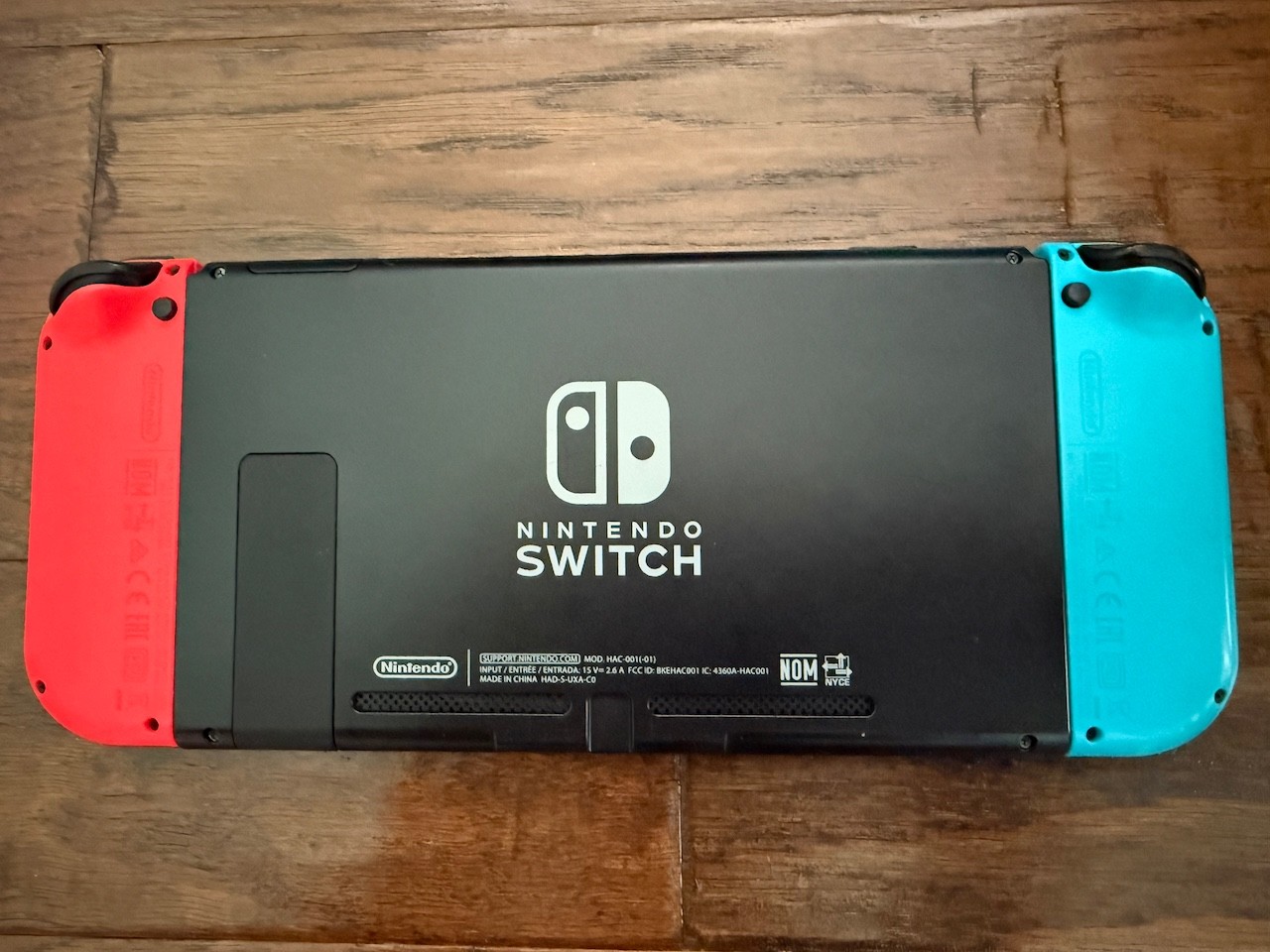 Nintendo Switch Console with Red and Blue Joy-Cons, two docks, 256GB SD Card