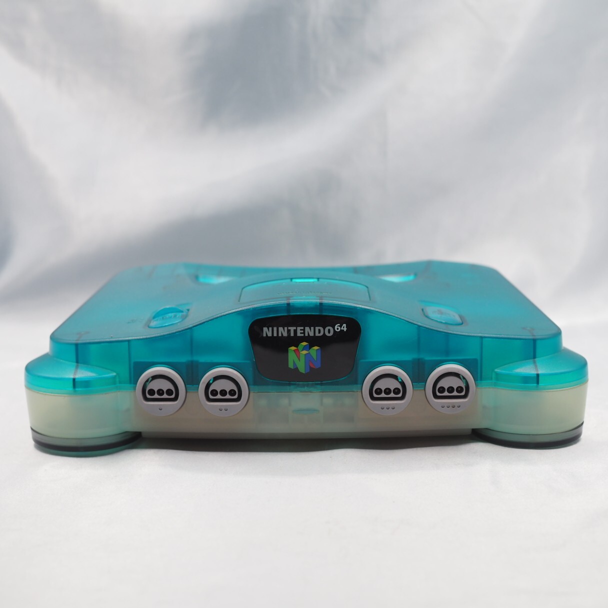 Nintendo 64 Console 2 Controllers NUS-001 Clear Blue Region Free Working Japan