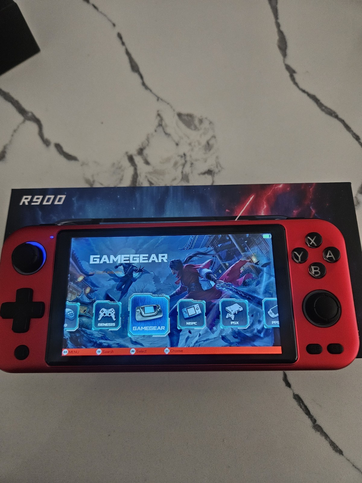 R900 Multi-Platform Handheld Game Console Red USB-C 15,000 games
