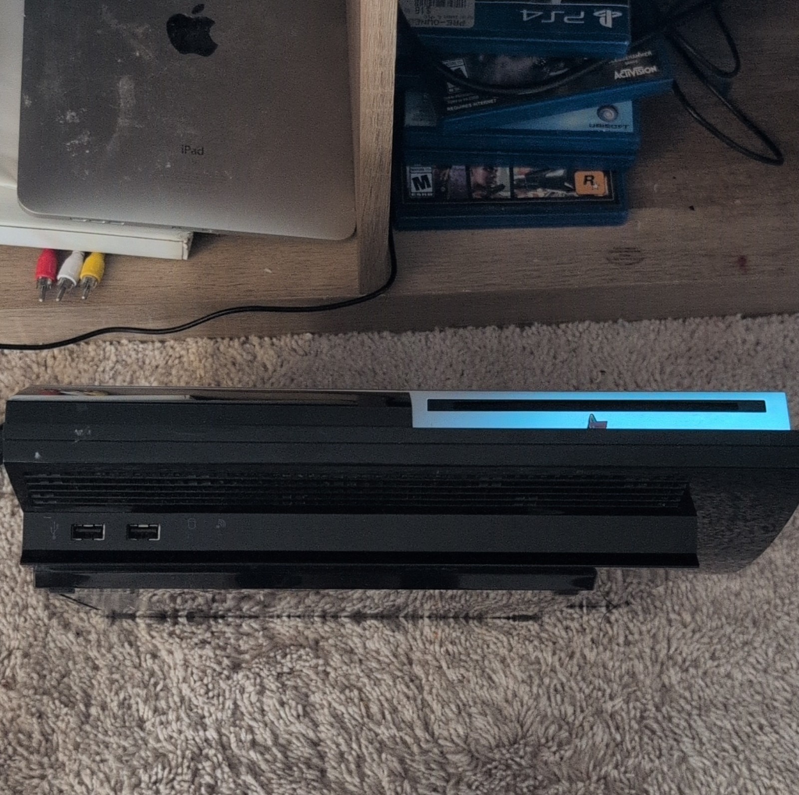 Sony PlayStation 3 Black Console ( Working No HDMI Included ) Check description.
