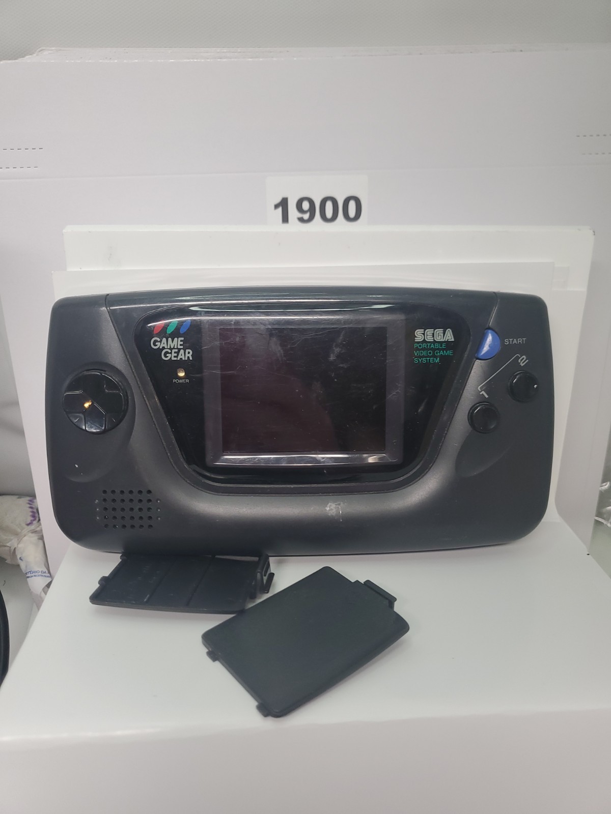 Sega Game Gear Black Handheld Console + Mortal Kombat Game Tested Not Working
