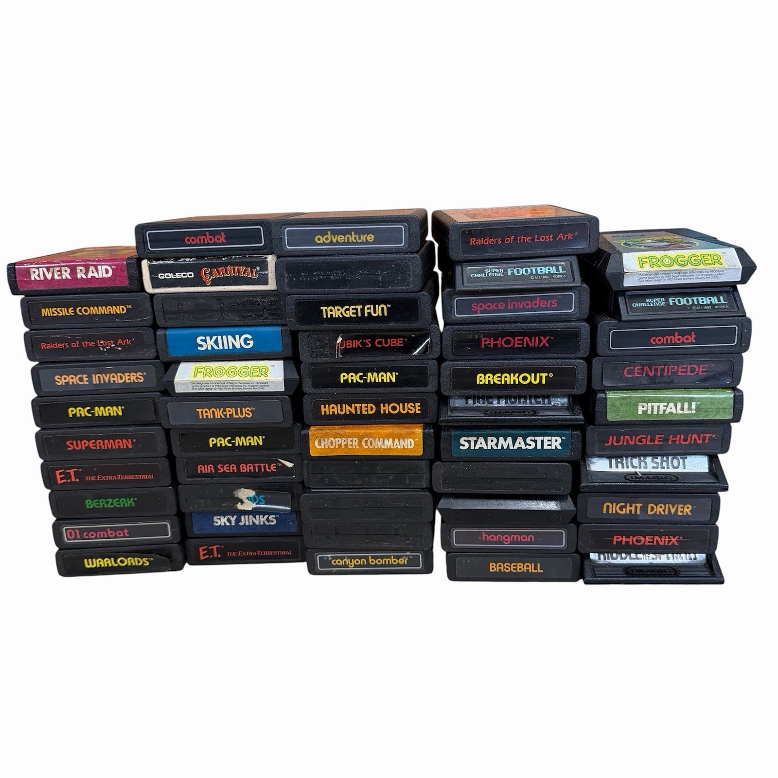 Atari 2600 Video Computer System Console Lot Including 53 Games Untested Estate