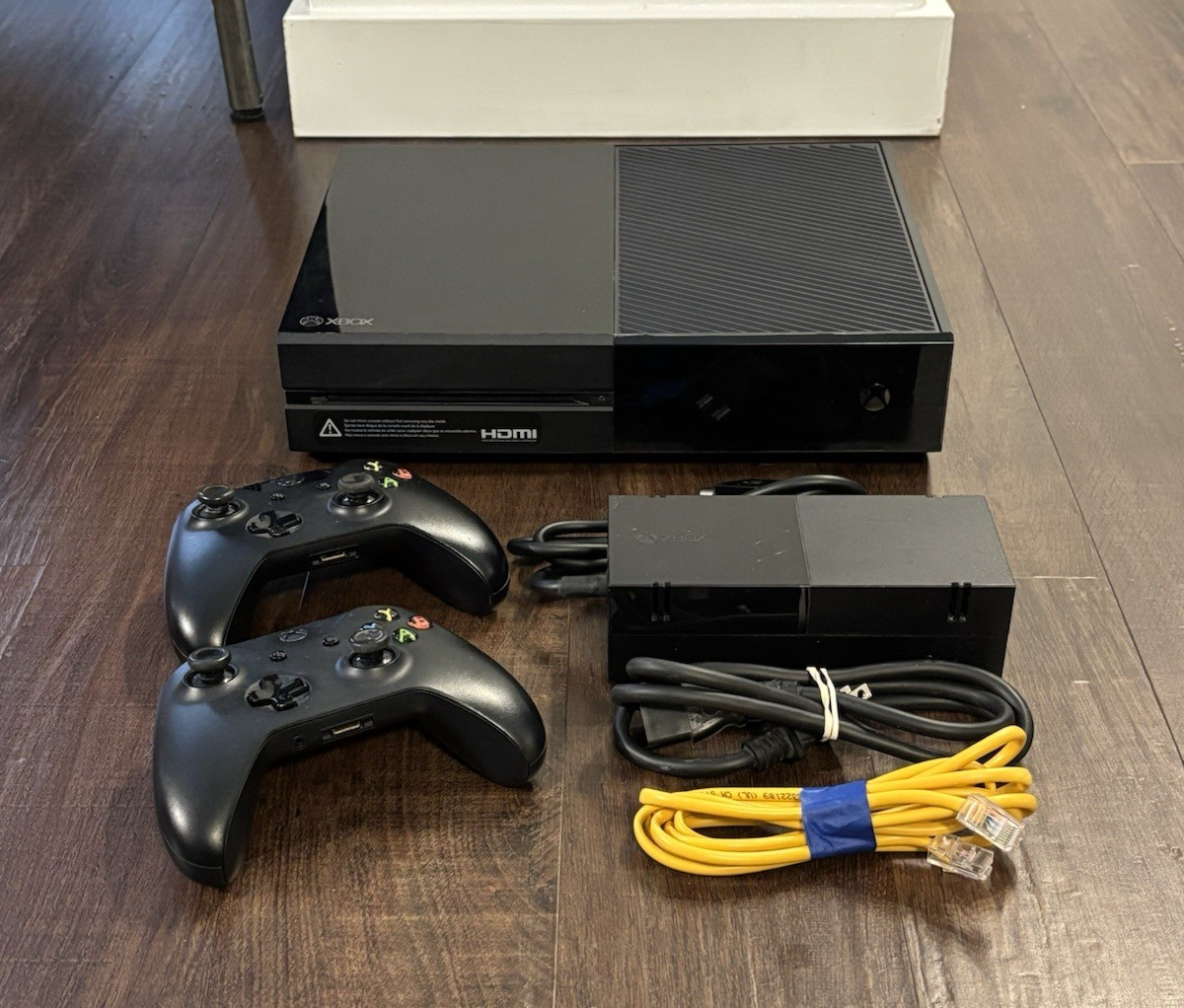 Microsoft Xbox One 365GB Console Model 1540 with 2 Controllers & Cables – RESET