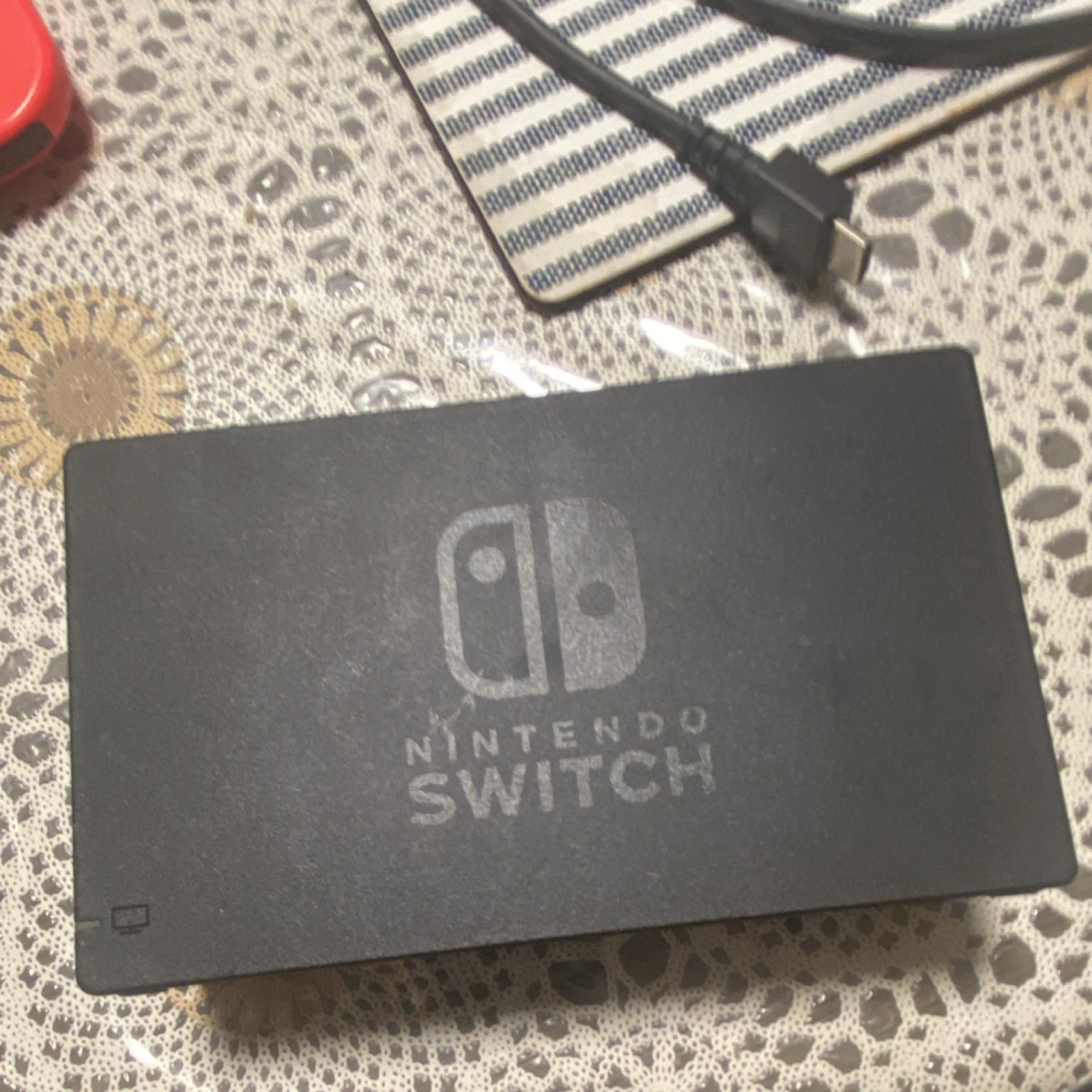 Nintendo Switch Console Black Red with Dock, Joy-Con, HDMI, USB, Wi-Fi