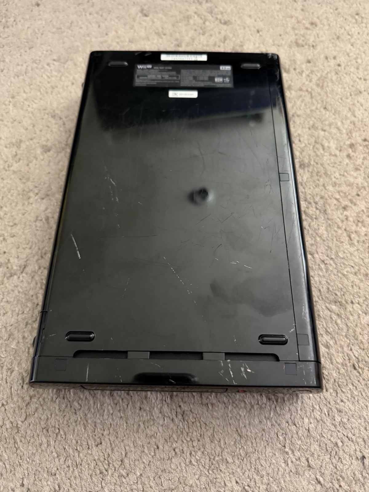 Nintendo Wii U WUP-101(02) Black Console Only With OEM Power Supply UNTESTED