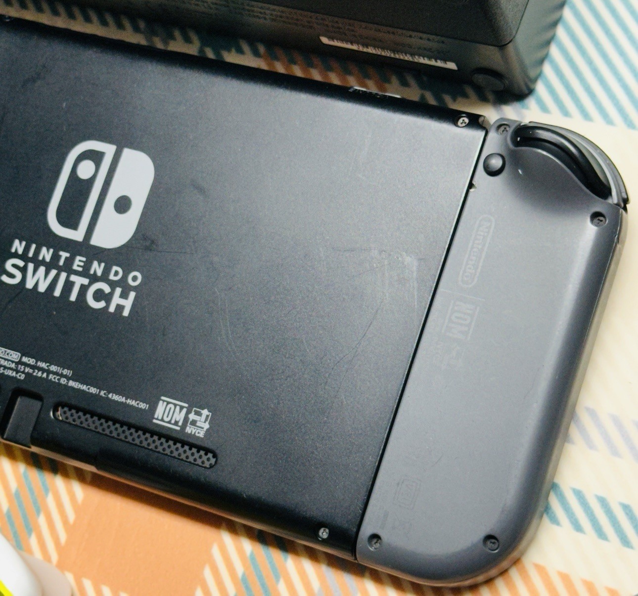 Nintendo Switch 32GB V2 Console System Gray JoyCons Tested 537