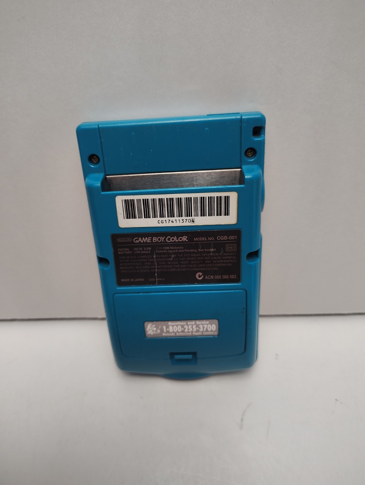 Nintendo Game Boy Color Handheld System Teal Blue CGB-001 Fully Tested See Pics
