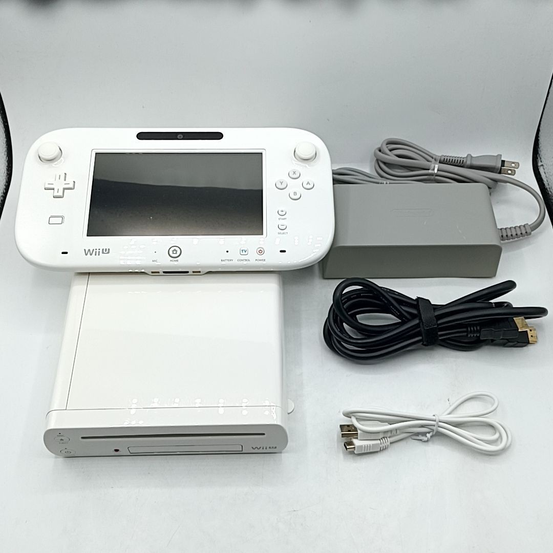 Nintendo Wii U Premium Pack 32GB shiro Console Set w/ GamePad – Tested & Working