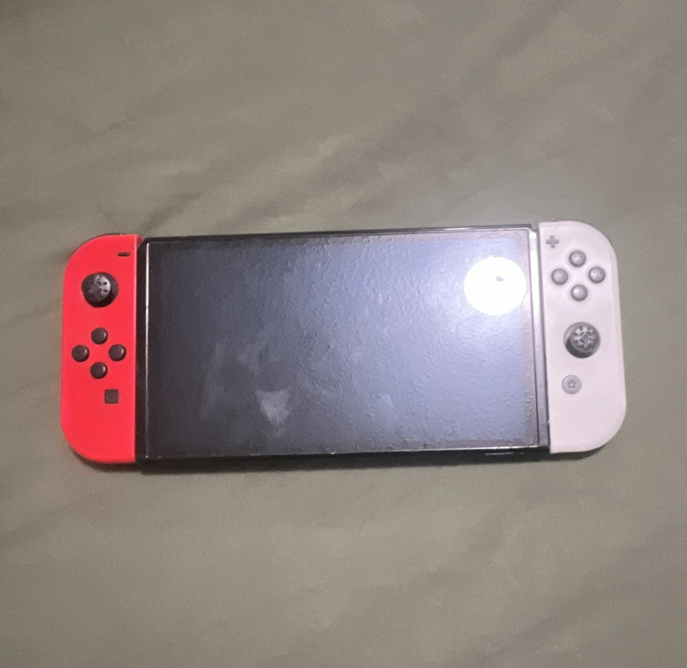 Nintendo Switch Handheld Console w/ Red & White Joy-Con, Black, USB-C