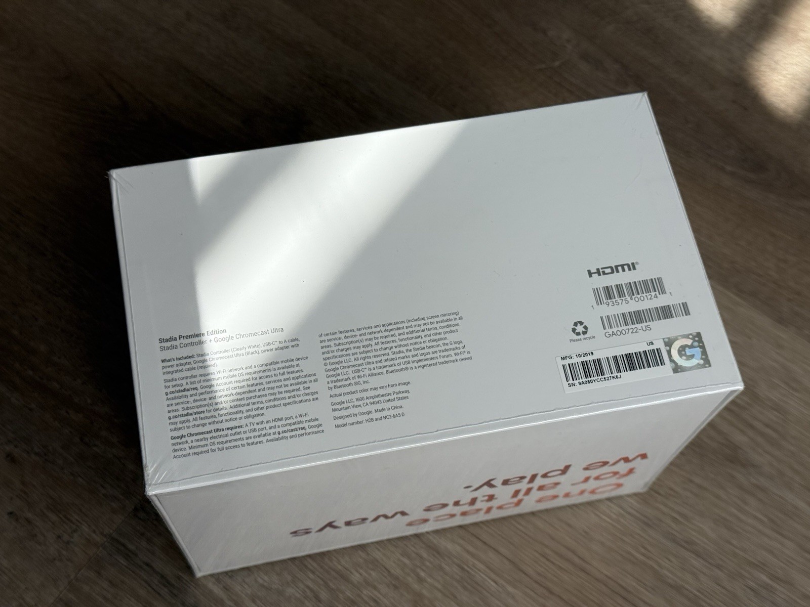 Google Stadia Premiere Edition Controller with Chromecast Ultra (New – Sealed)