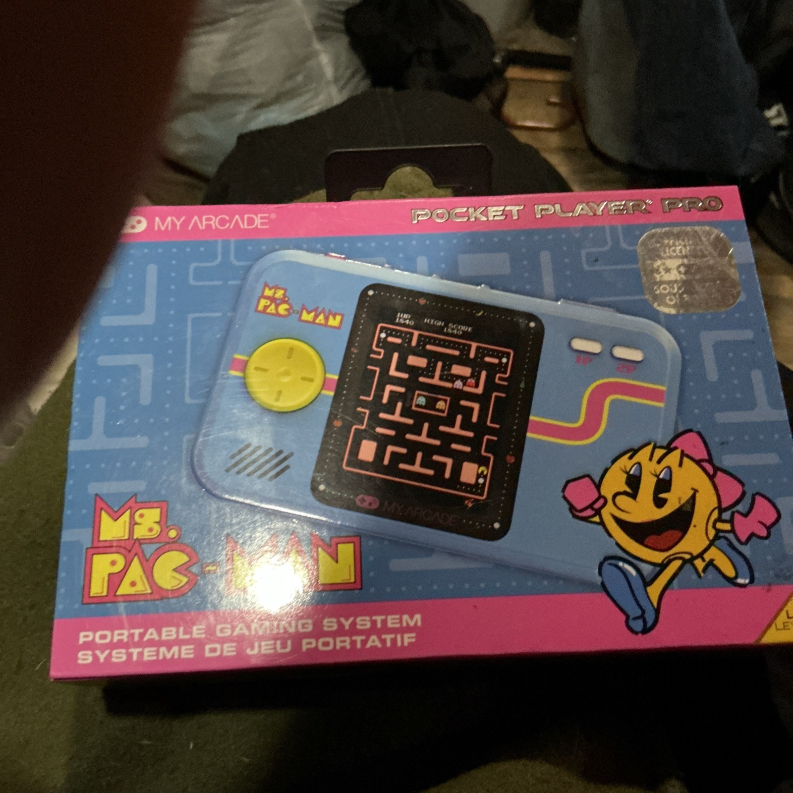 My Arcade Ms Pac-Man Pocket Player Portable Video Game System Handheld 2.75″. G