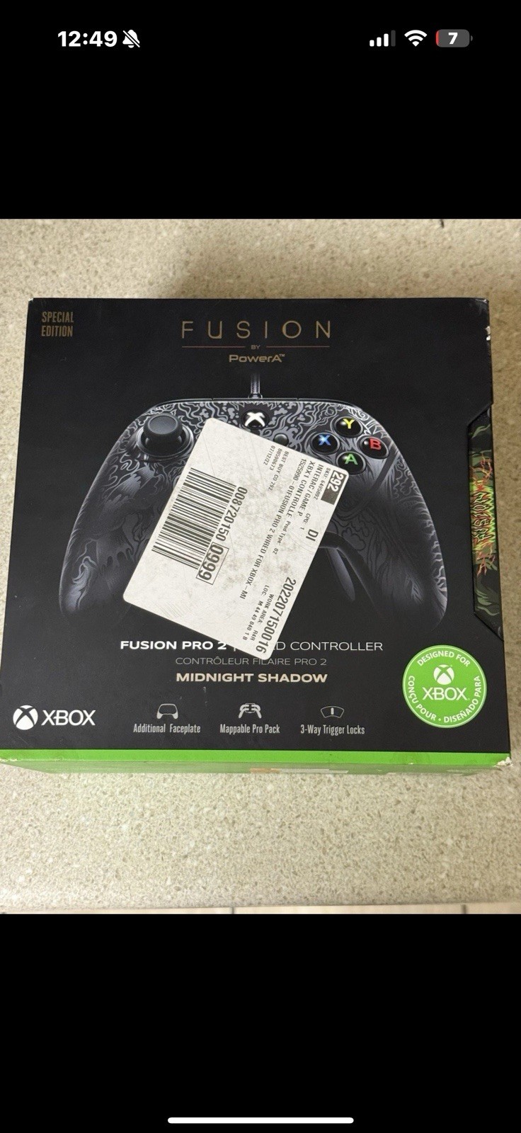 Xbox One S W/ Fusion Controller & Standard Controller. Battery Pack. All Cords.