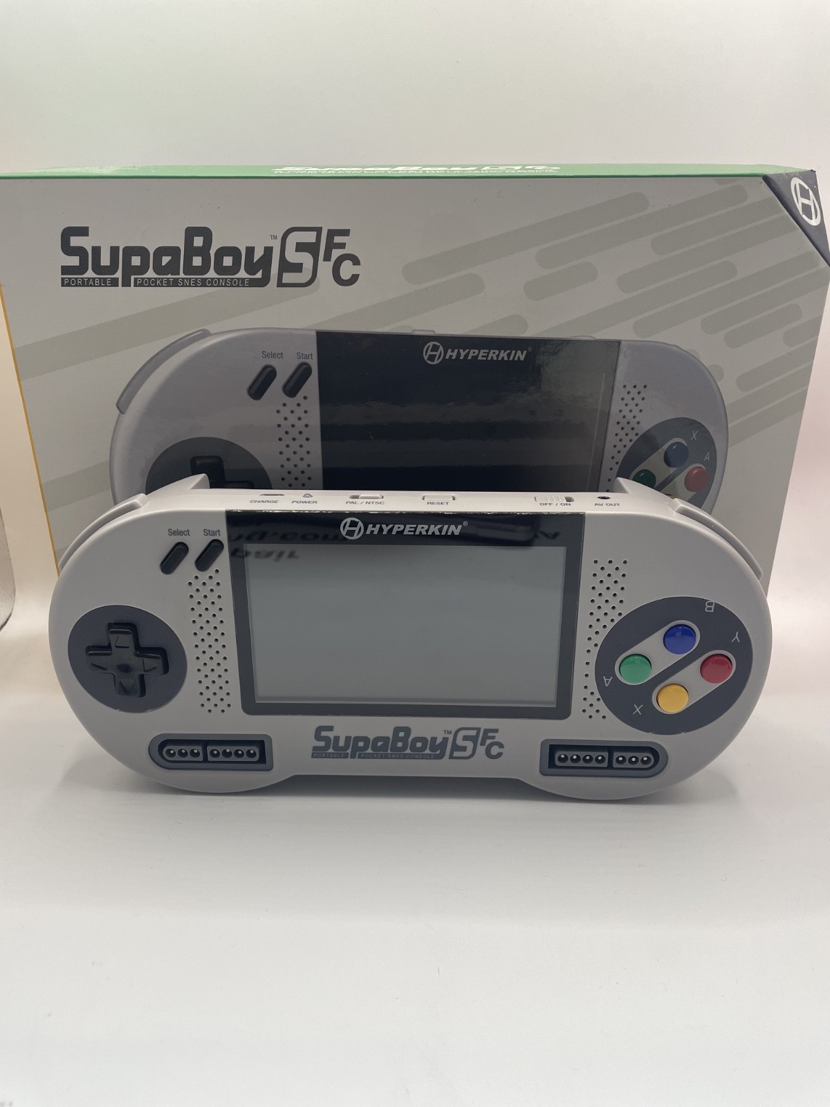 Hyperkin Supaboy SFC Rare (Gray) Color Barely Used TESTED & WORKS