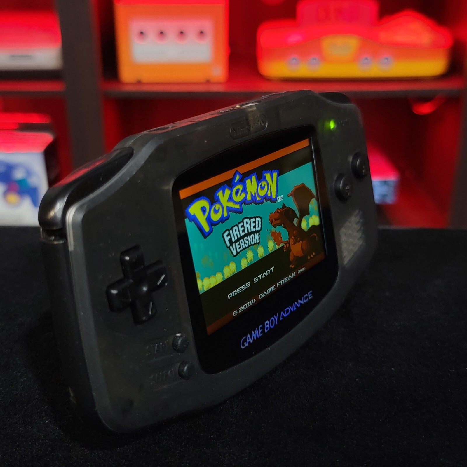Smoke Grey Game Boy Advance GBA Console with iPS V5 Backlight Backlit LCD MOD