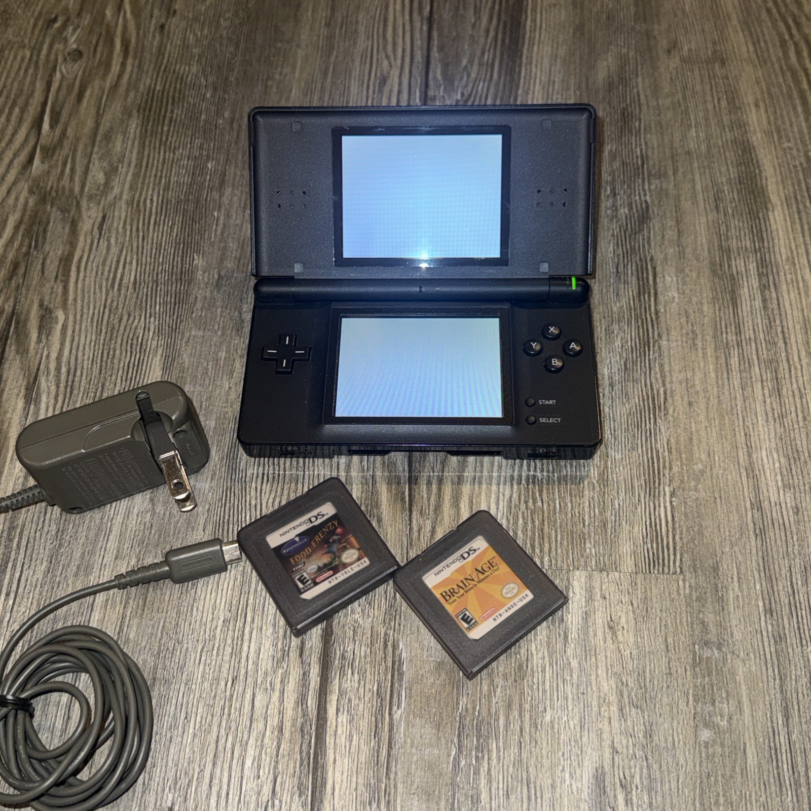 Nintendo DS Lite Black Handheld System + 2 Games