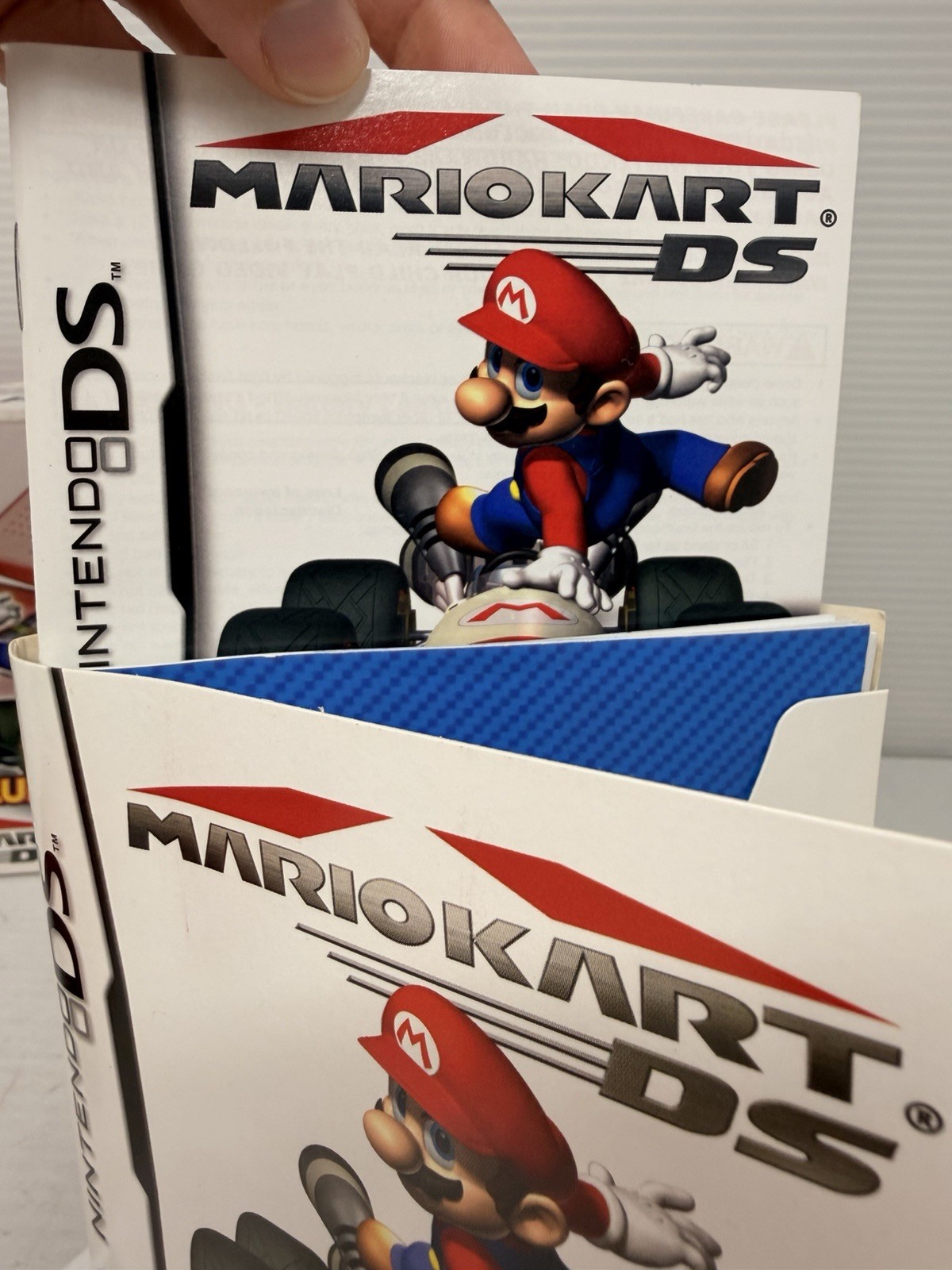 Nintendo DS Mario Kart Pack Red Handheld System with Box Manual NO Game Included