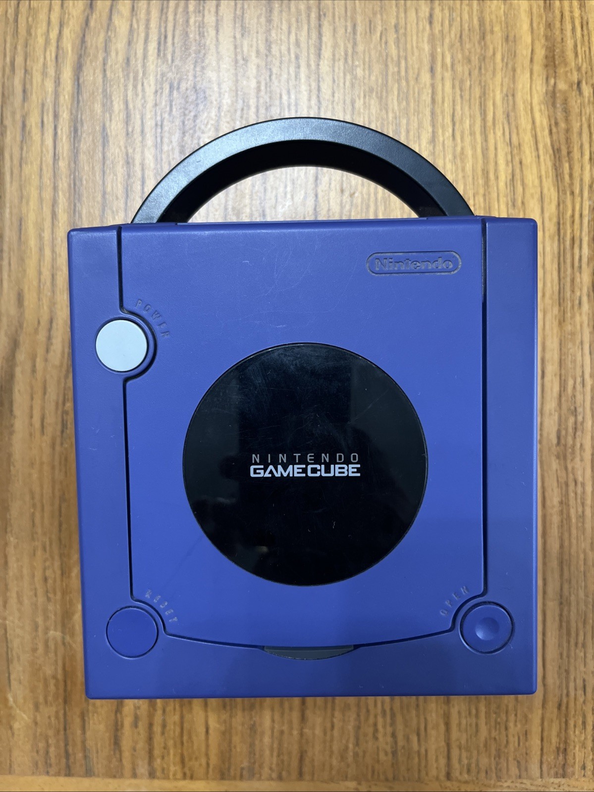 Nintendo GameCube – Indigo DOL-001(USA) with Nintendo Broadband Adapter