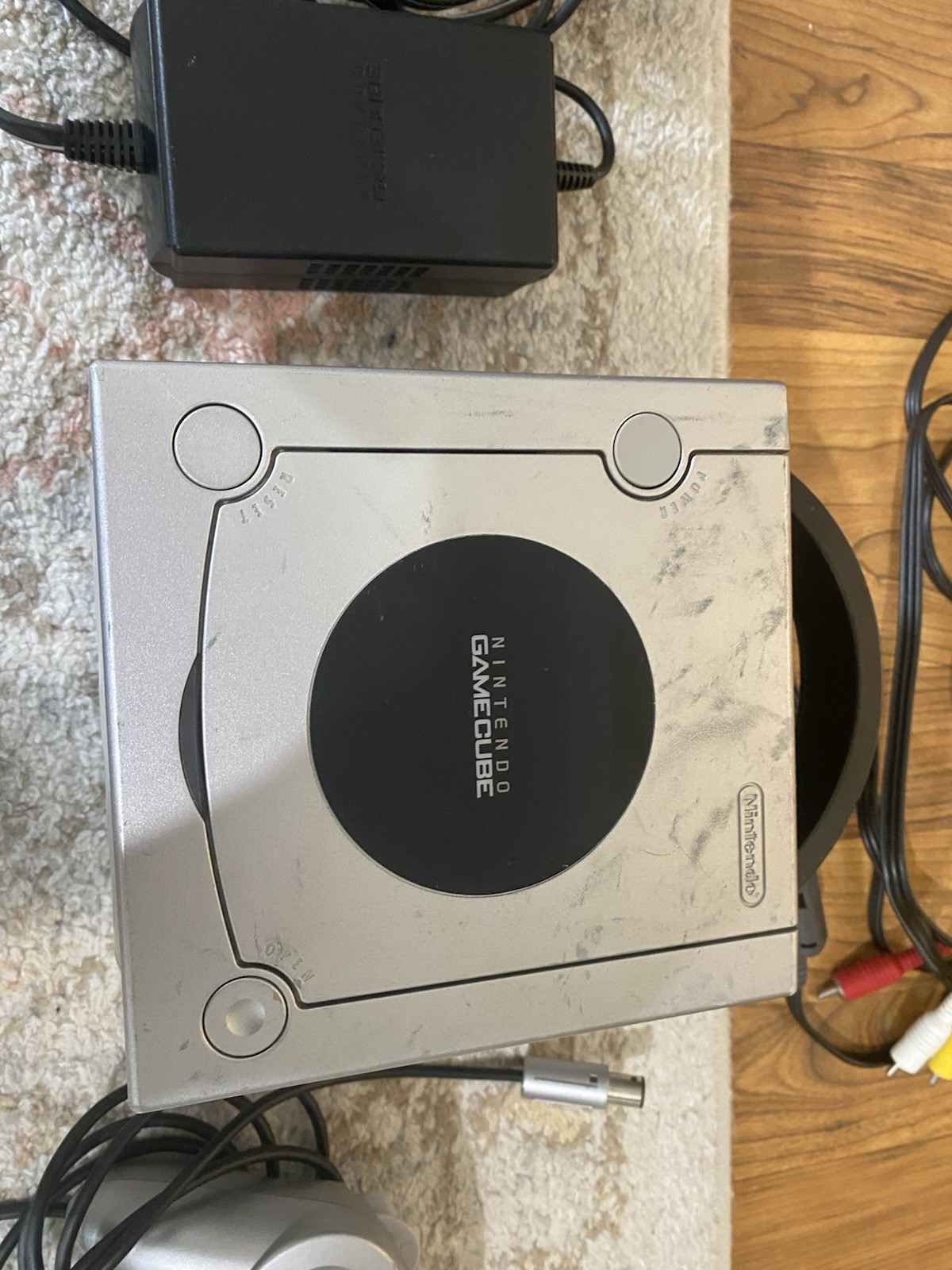 Nintendo GameCube Platinum Console OEM Controller AV Power 128MB Memory Card